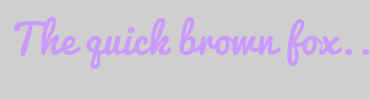 Image with Font Color CC99FF and Background Color CECFCE